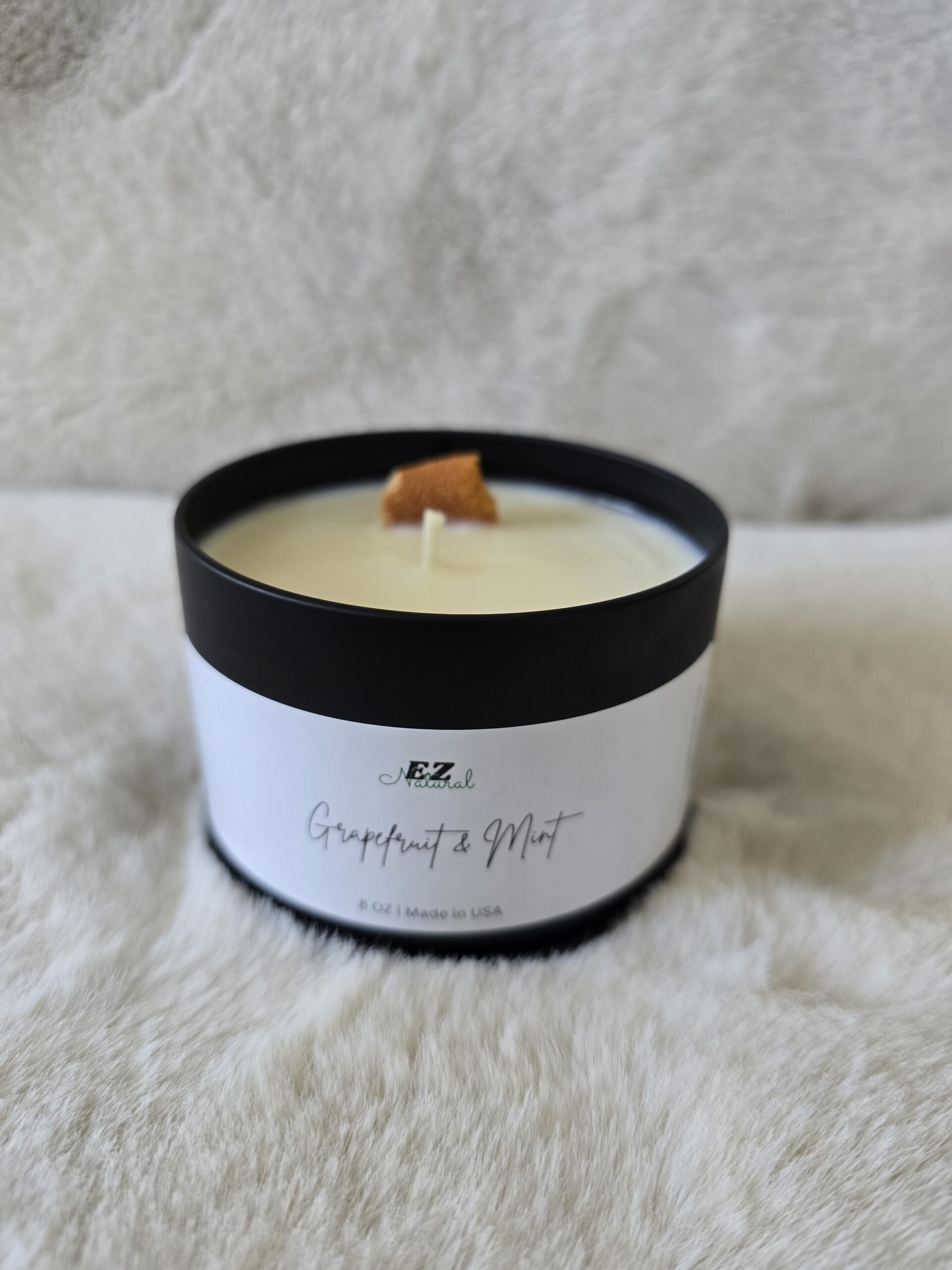 Soy scented candle|Grapefruit - Mint - Image 3