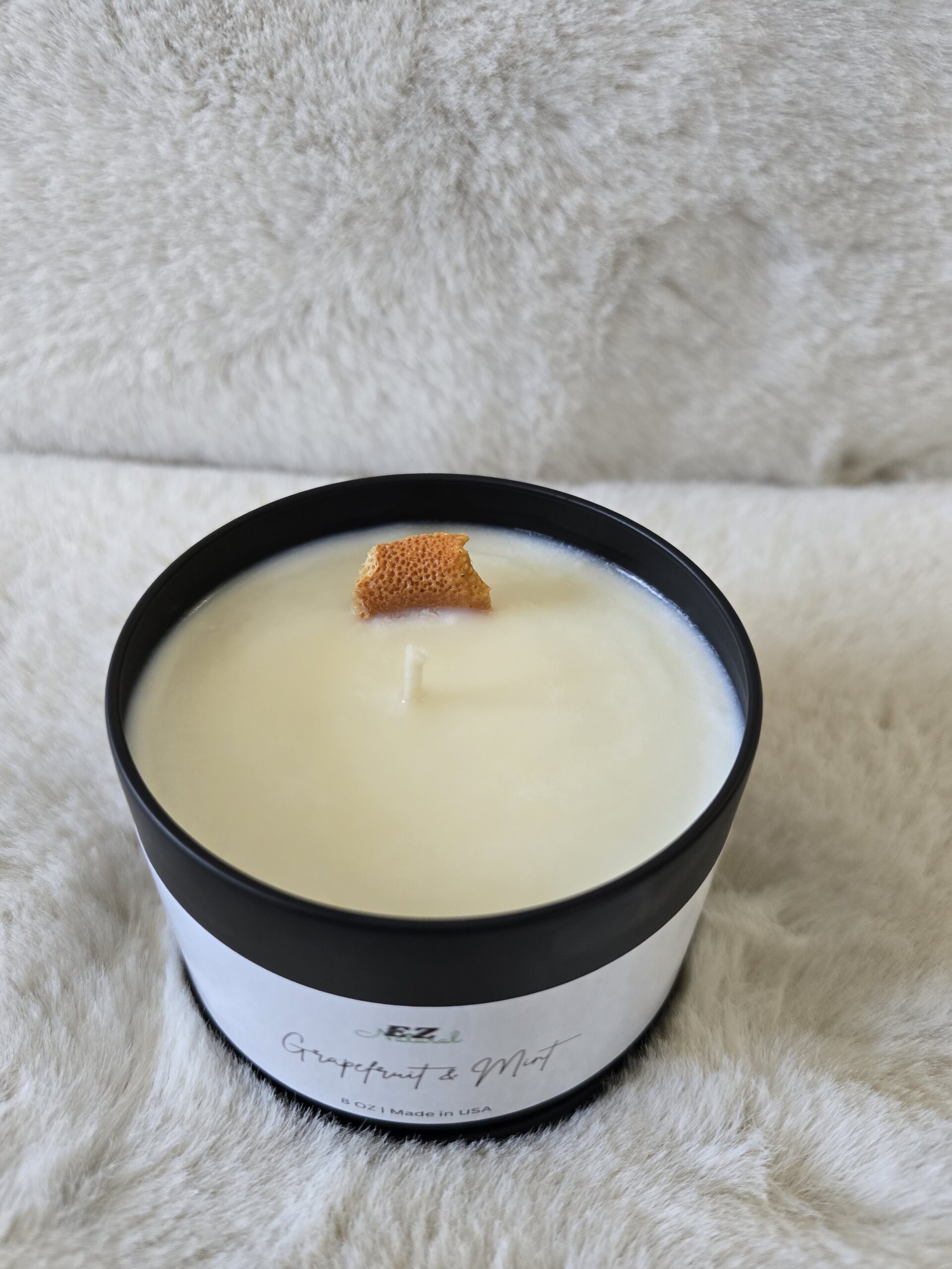 Soy scented candle|Grapefruit - Mint - Image 2